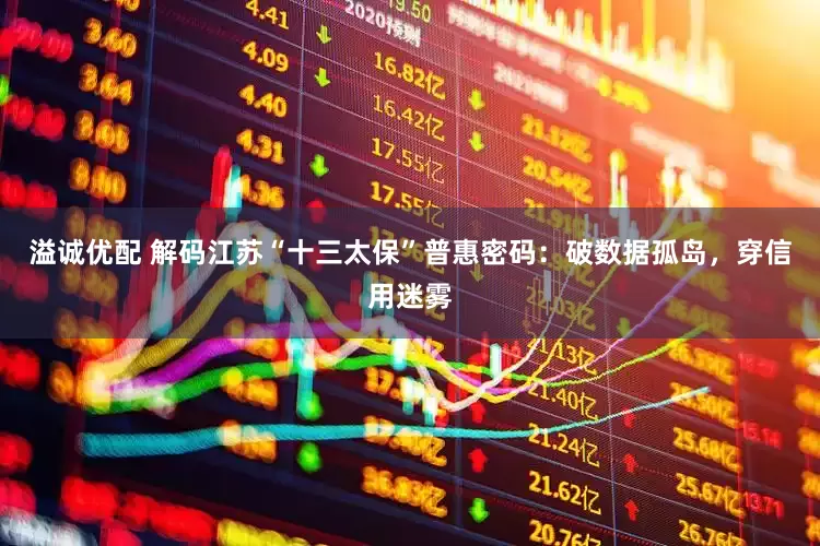 溢诚优配 解码江苏“十三太保”普惠密码：破数据孤岛，穿信用迷雾