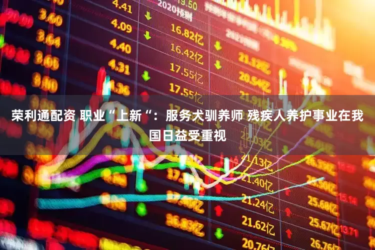 荣利通配资 职业“上新“：服务犬驯养师 残疾人养护事业在我国日益受重视